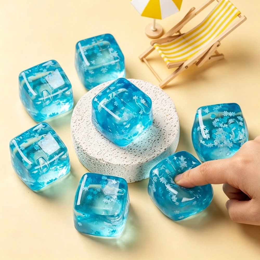 Fidget Cube Original - Snowflake Ice Cube Anti-stress Squishy Toys