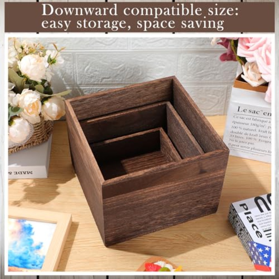 6 Pcs Wood Display Risers Rust – Display Risers Set Bewertung und Preis