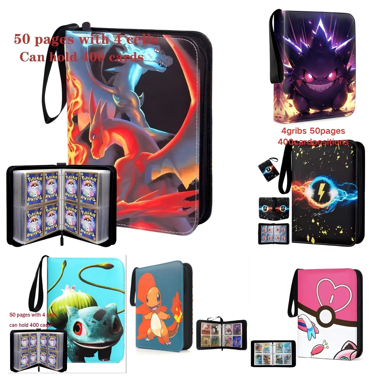Charizard Gengar Pikachu Card  – Pokemon Binder Card Bewertung und Preis