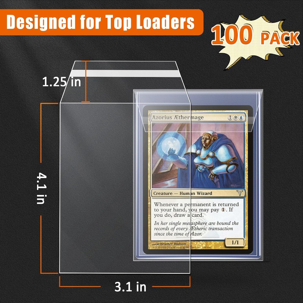 100 Pack Top Loader Sleeves, U – Card Top Loader Bewertung und Preis