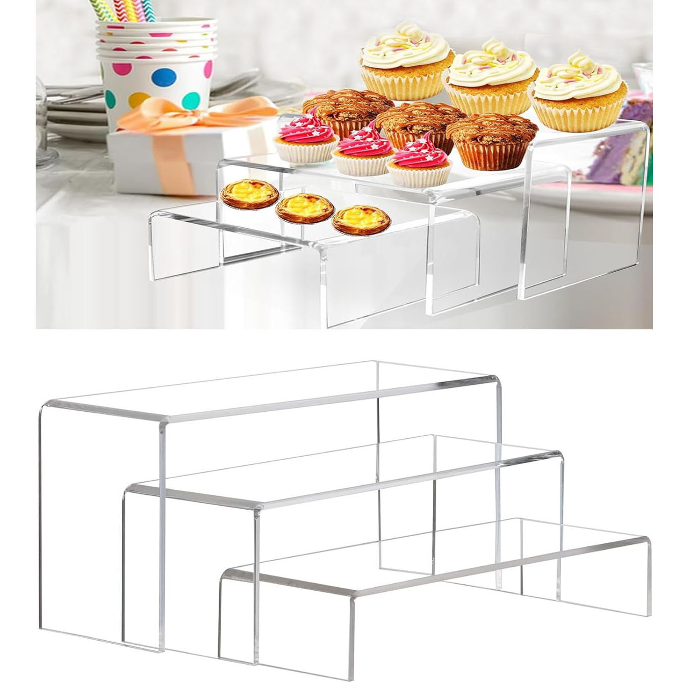 3 pieces of acrylic display sh – Pop Display Shelf Bewertung und Preis