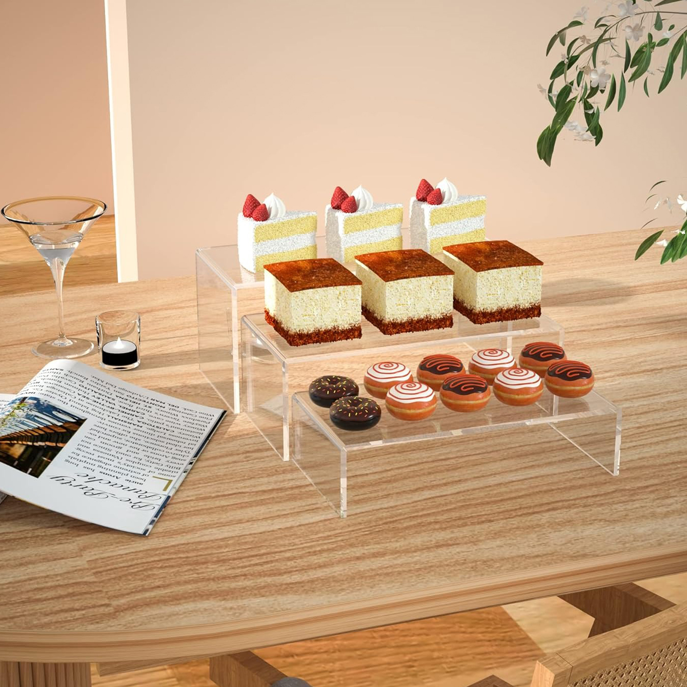 3 pieces of acrylic display sh – Pop Display Shelf Bewertung und Preis