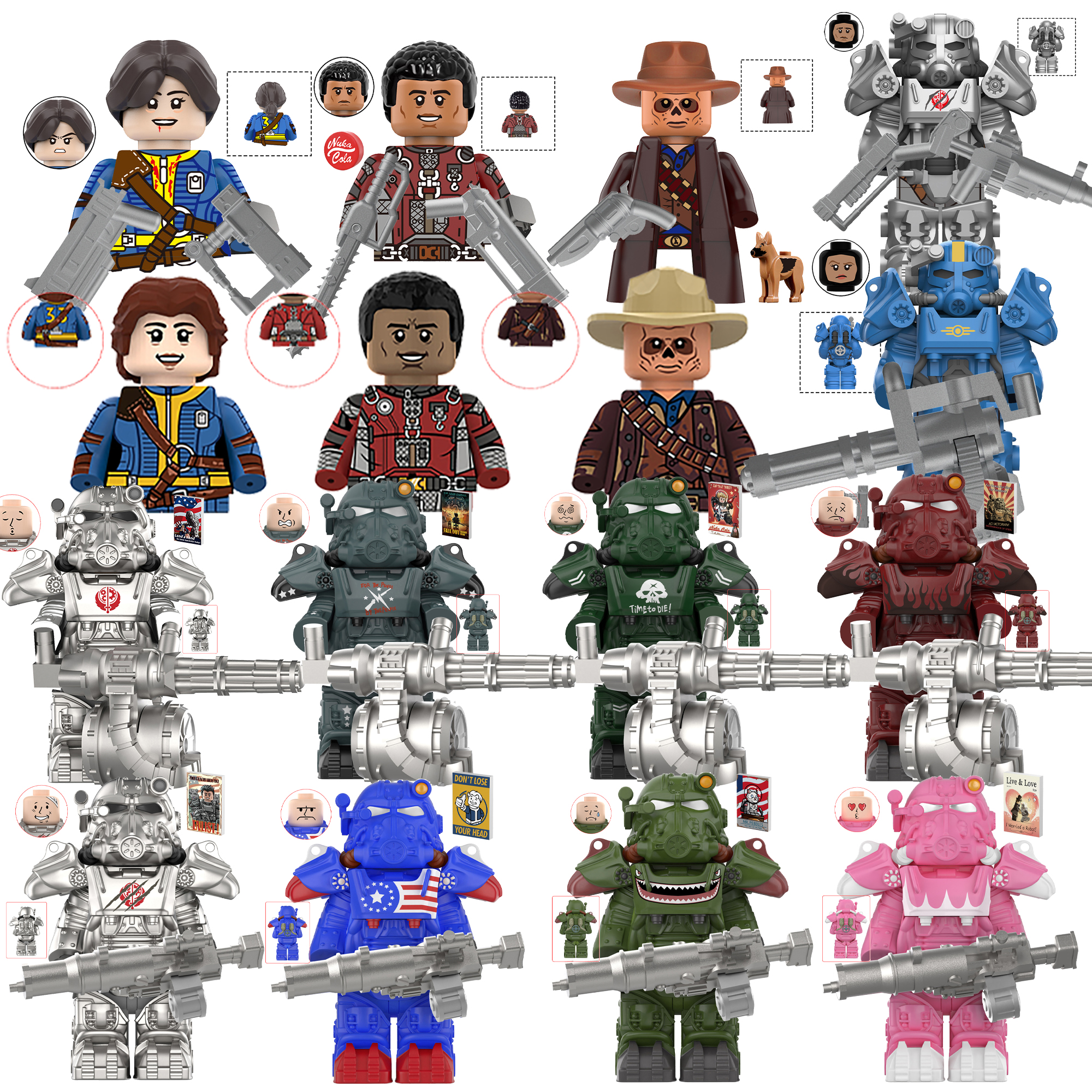New BoS Game T60 Power Armor A – Lego Minifigure Holder Bewertung und Preis