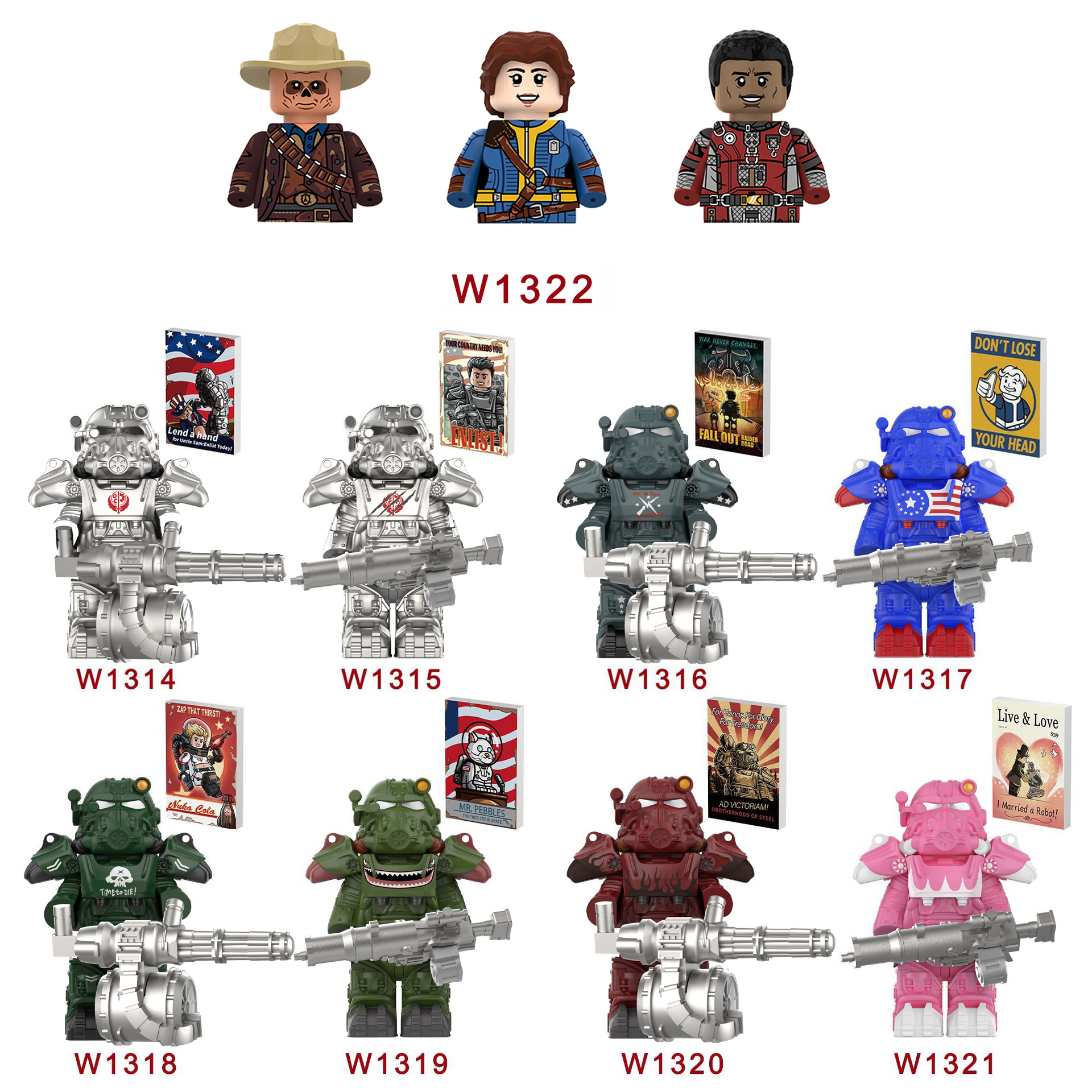 New BoS Game T60 Power Armor A – Lego Minifigure Holder Bewertung und Preis