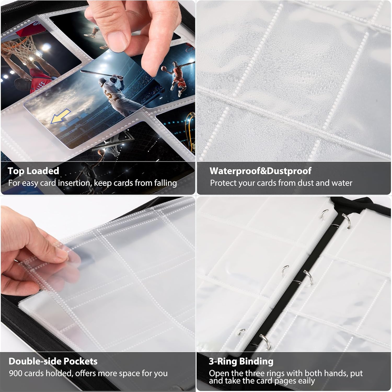 3 ring Trading Card Binder, 90 – Trading Card Binder Bewertung und Preis