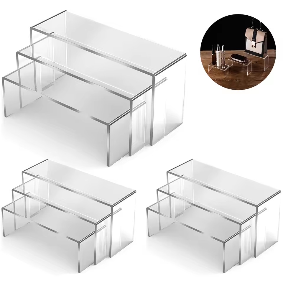 3/6/9/12Pc Clear Acrylic Displ – Display Risers Set Bewertung und Preis