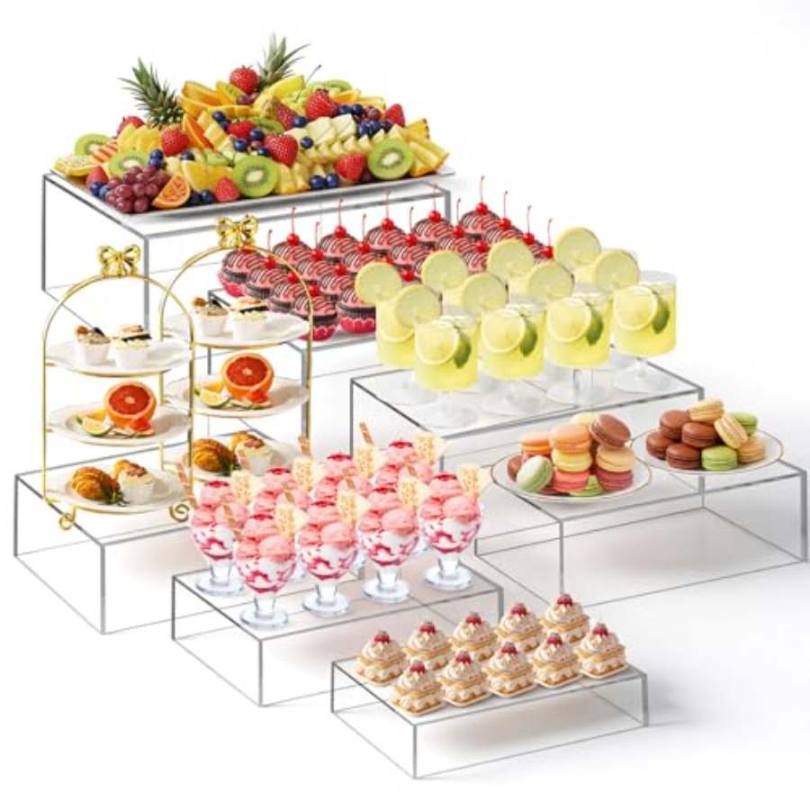 7 Pcs Extra Large Buffet Riser – Display Risers Set Bewertung und Preis