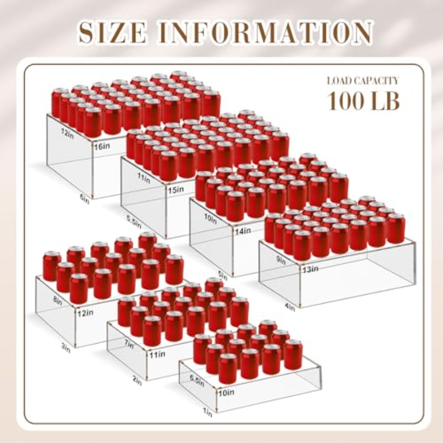 7 Pcs Extra Large Buffet Riser – Display Risers Set Bewertung und Preis