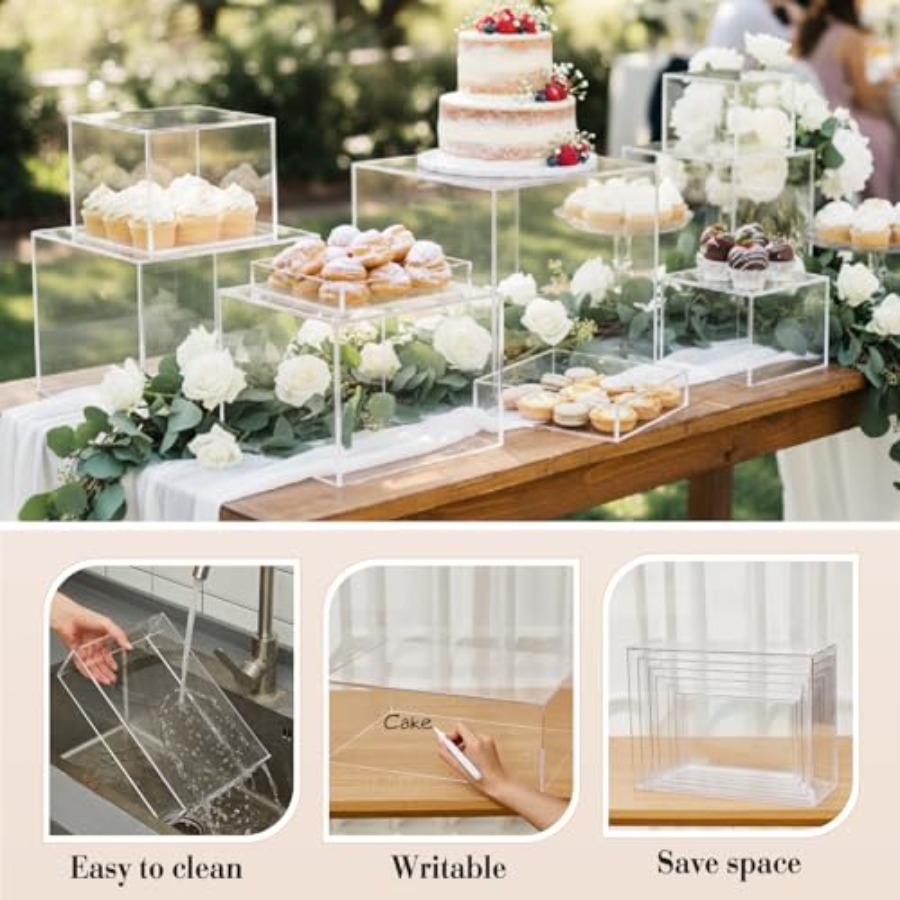7 Pcs Extra Large Buffet Riser – Display Risers Set Bewertung und Preis