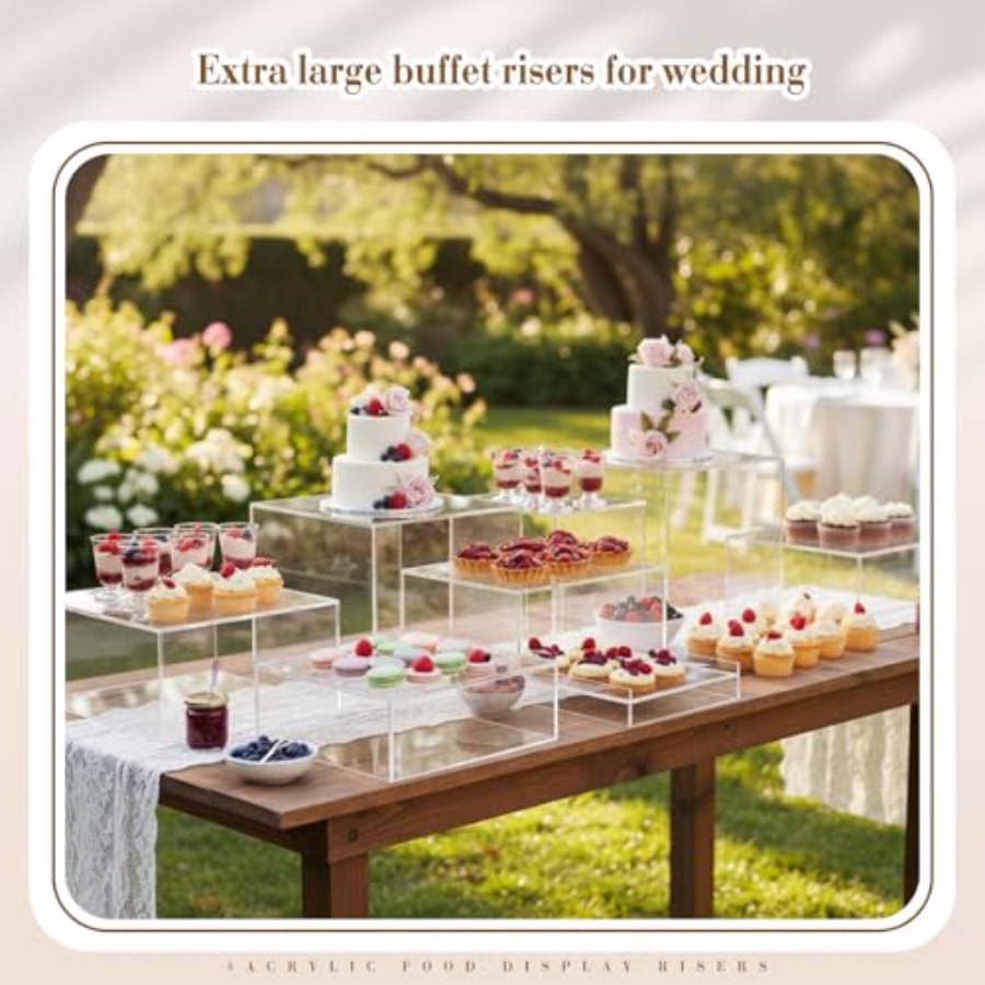 7 Pcs Extra Large Buffet Riser – Display Risers Set Bewertung und Preis