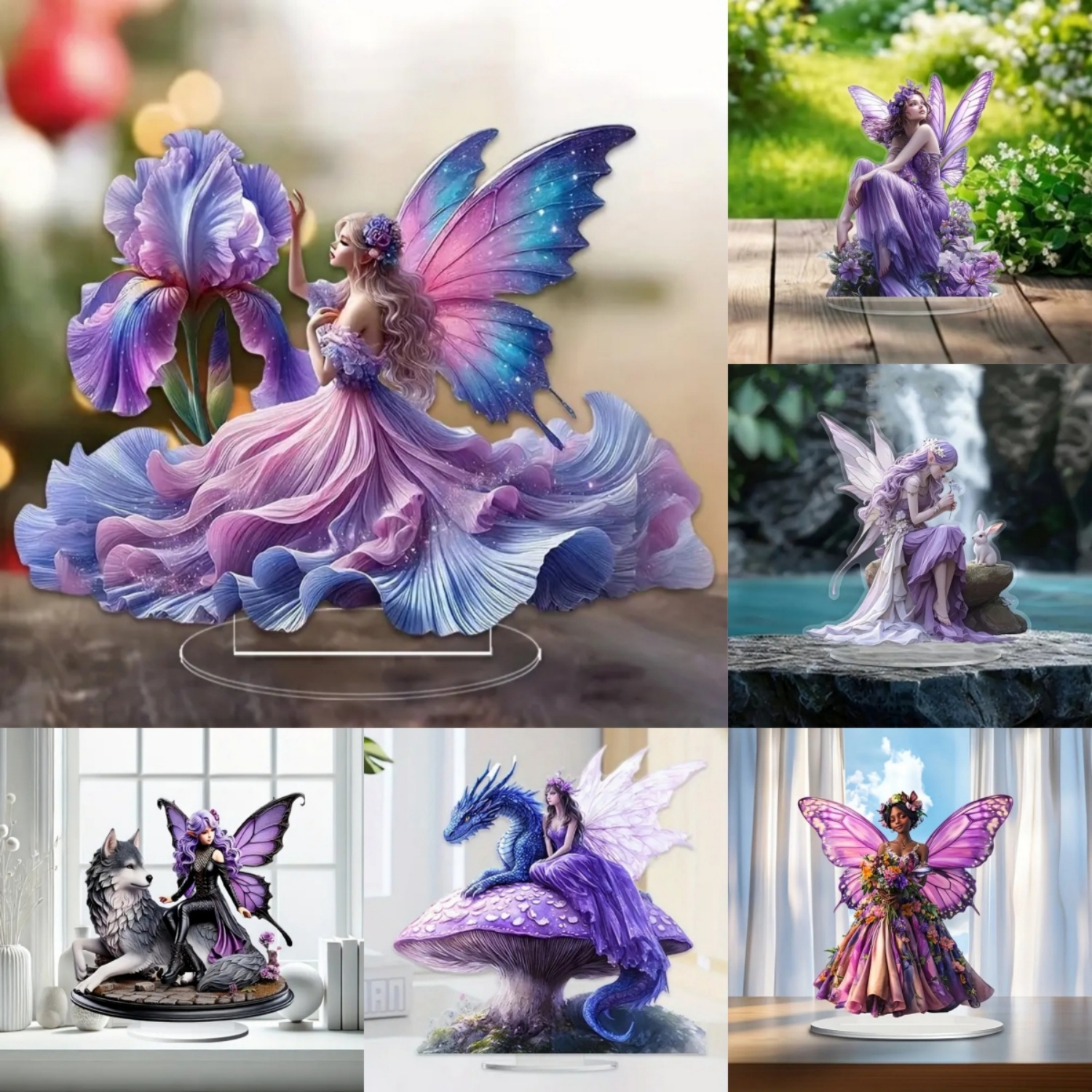Fairy Statue,2D Flat Acrylic P – Display Case Acrylic Bewertung und Preis