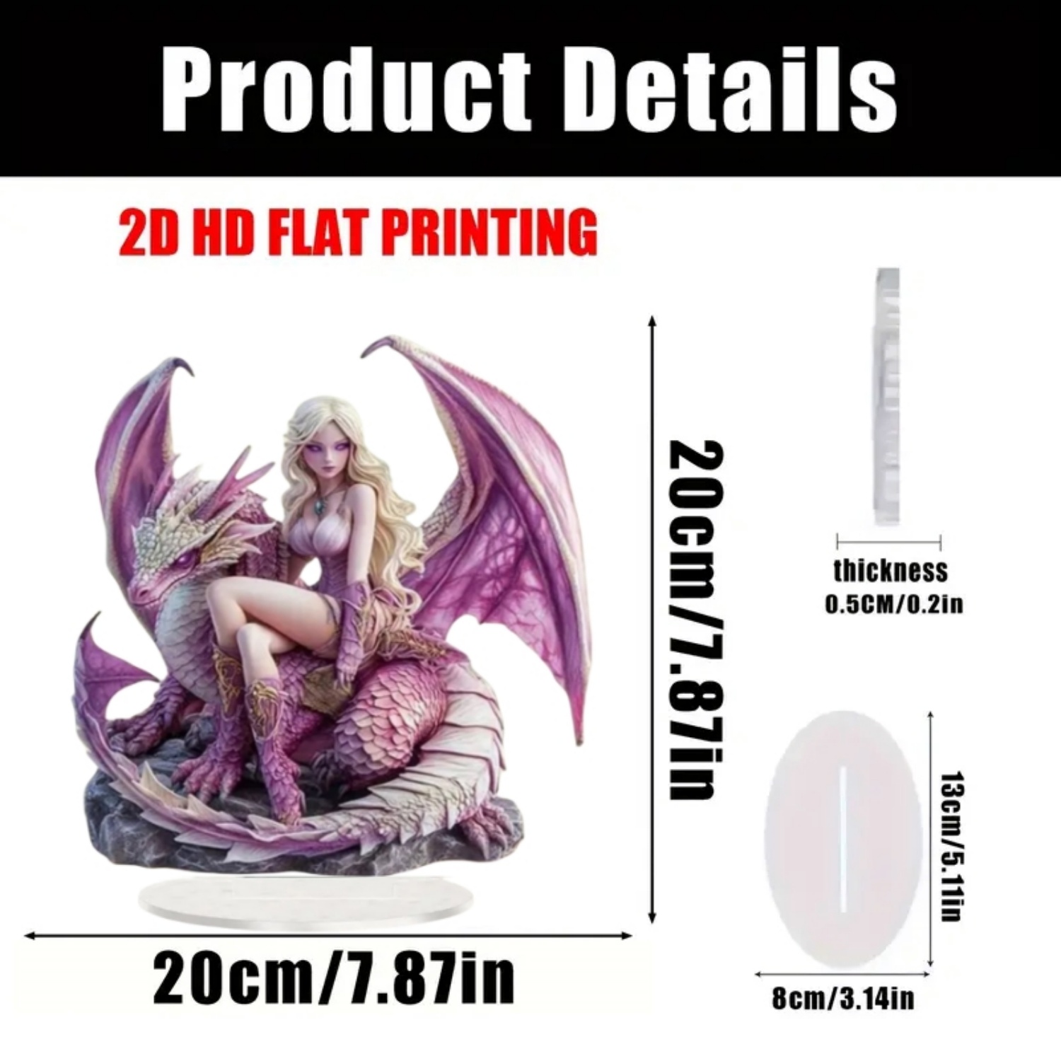 Fairy Statue,2D Flat Acrylic P – Display Case Acrylic Bewertung und Preis