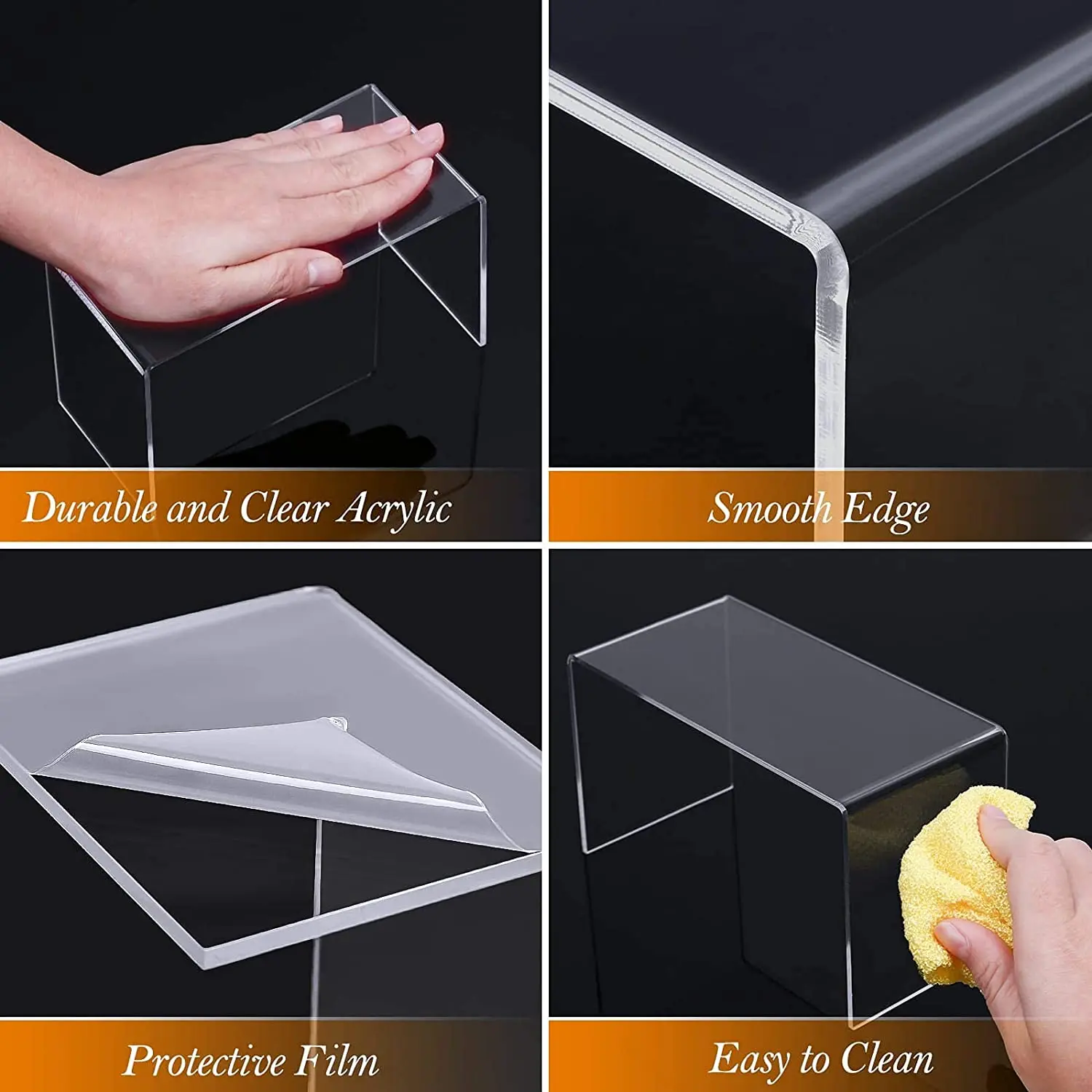 U Shape Acrylic Display Riser  – Pop Display Shelf Bewertung und Preis