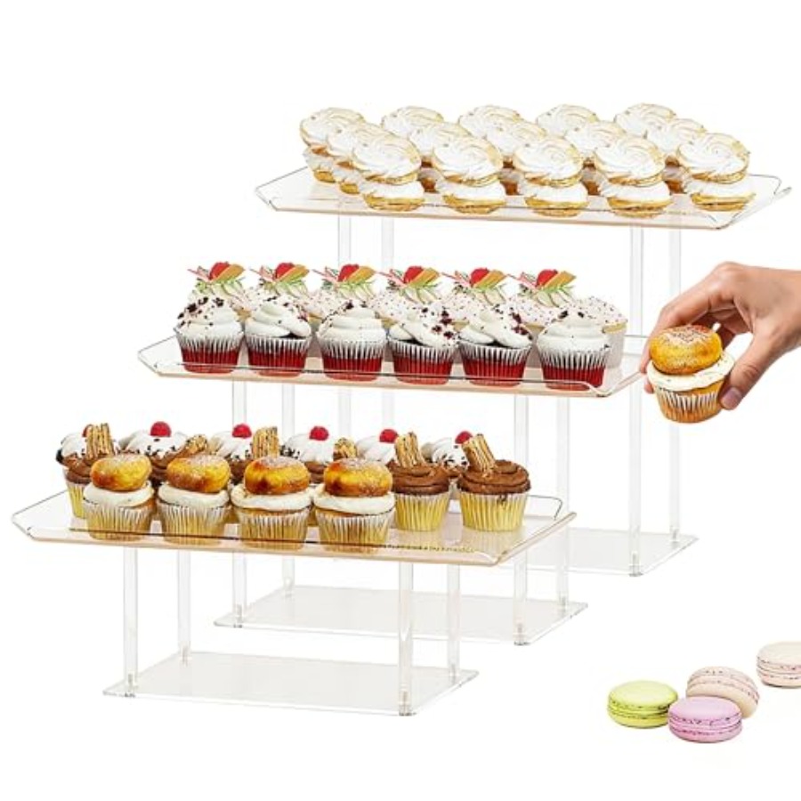 3 Pack Dessert Table Display S – Display Risers Set Bewertung und Preis