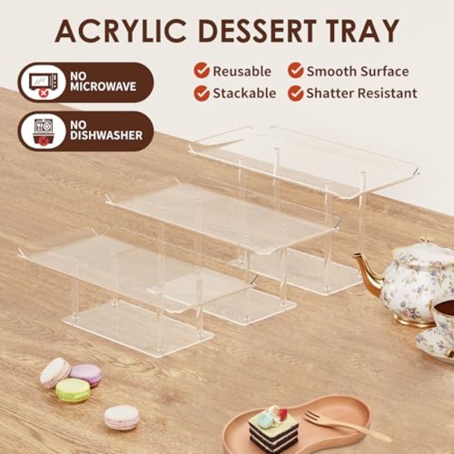 3 Pack Dessert Table Display S – Display Risers Set Bewertung und Preis