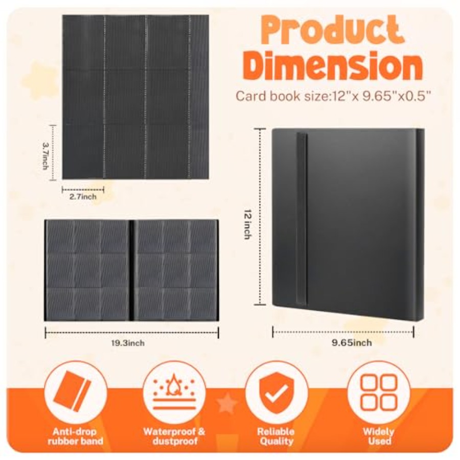 Card Binder, 9 Pocket Trading  – Trading Card Binder Bewertung und Preis