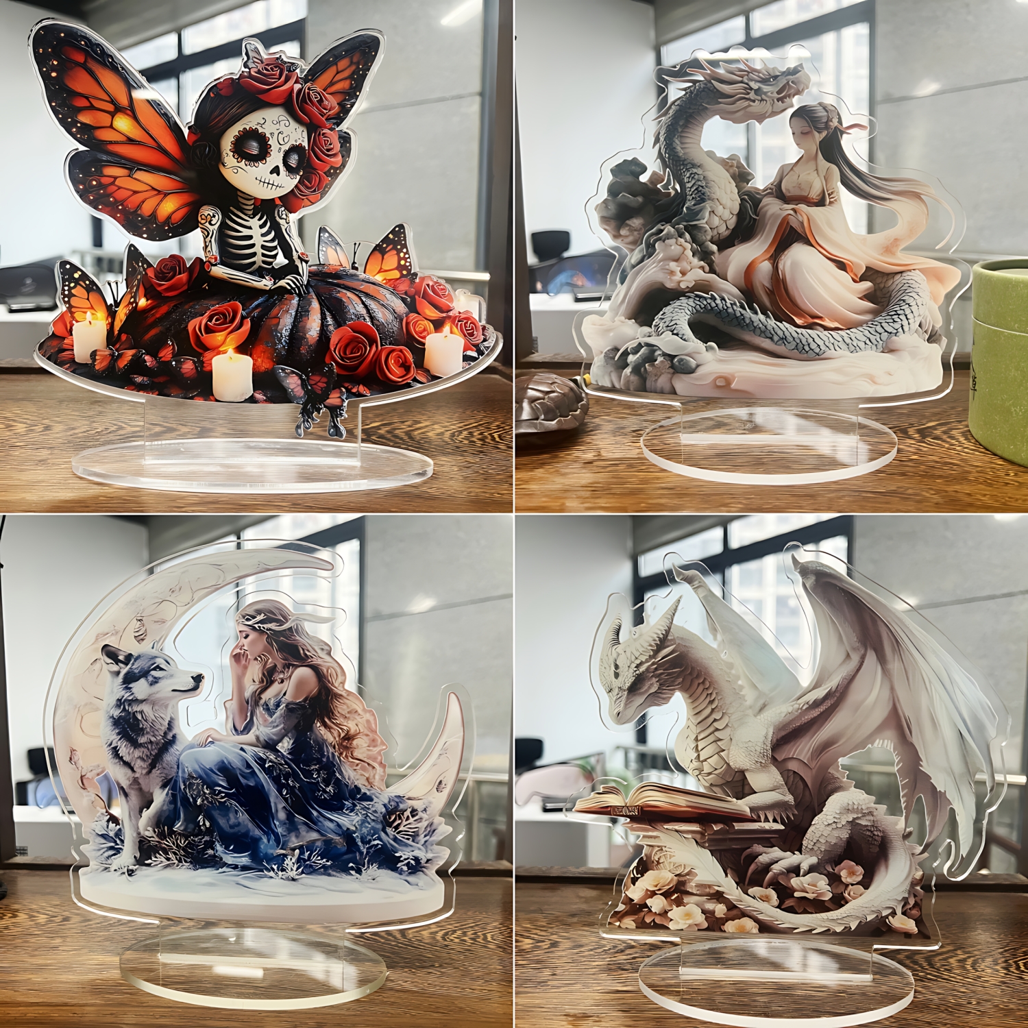 Male Lion Statue,2D Flat Anima – Display Case Acrylic Bewertung und Preis