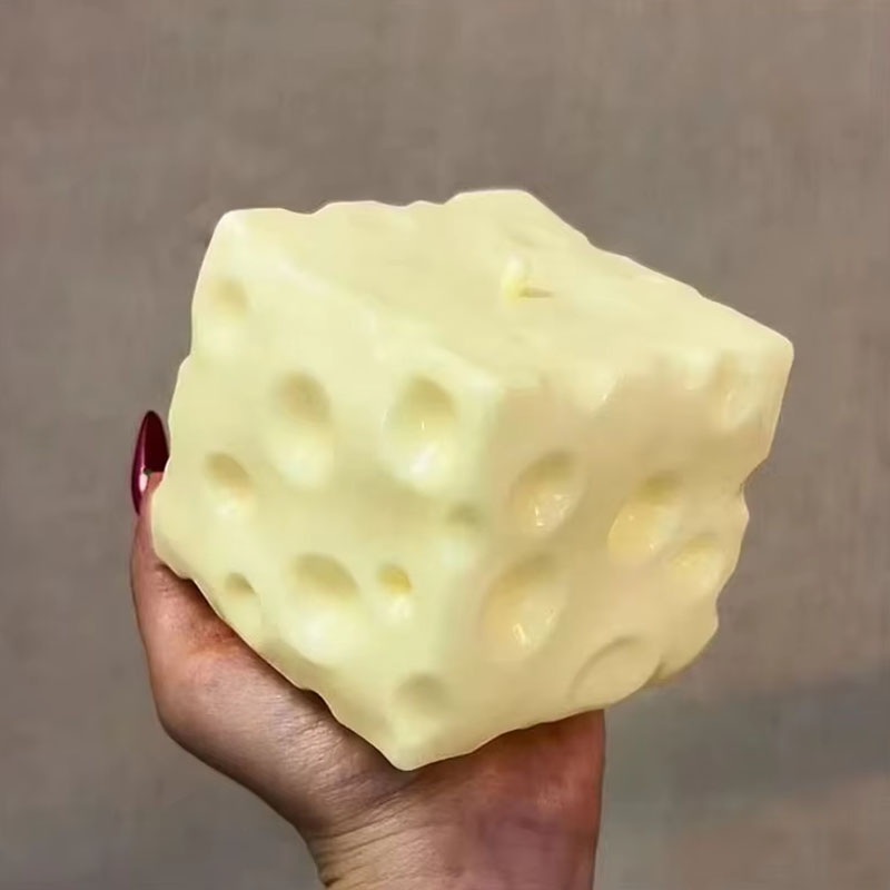 ◑Jumbo Cheese Cube Stress Ball – Fidget Cube Original Bewertung und Preis