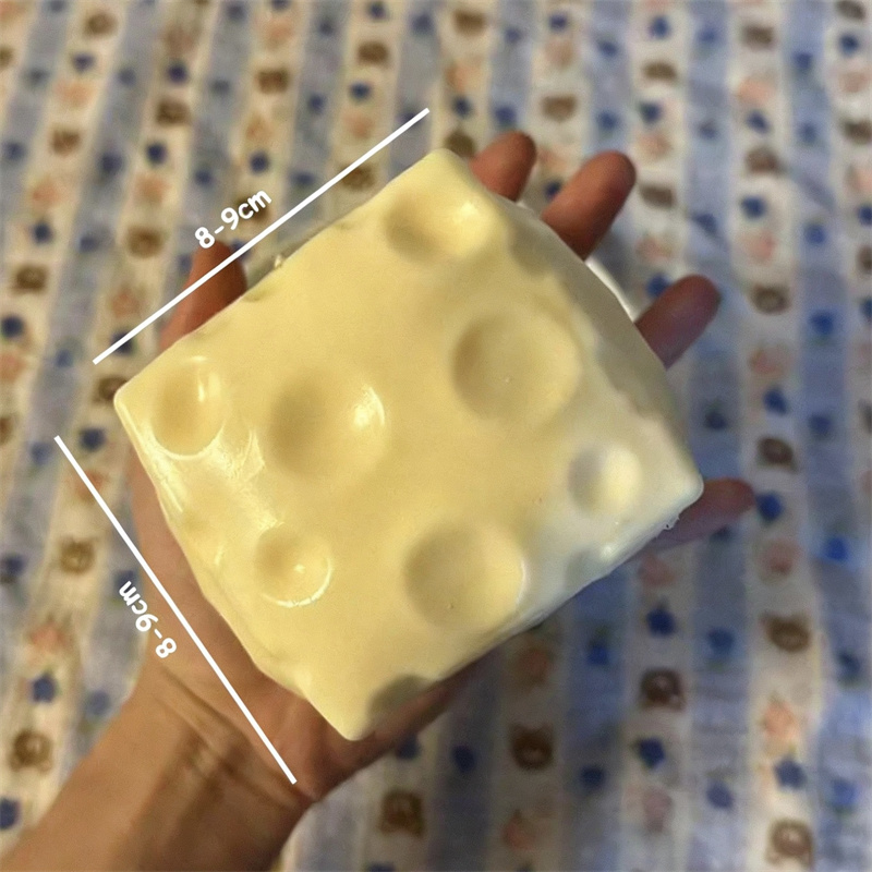 ◑Jumbo Cheese Cube Stress Ball – Fidget Cube Original Bewertung und Preis