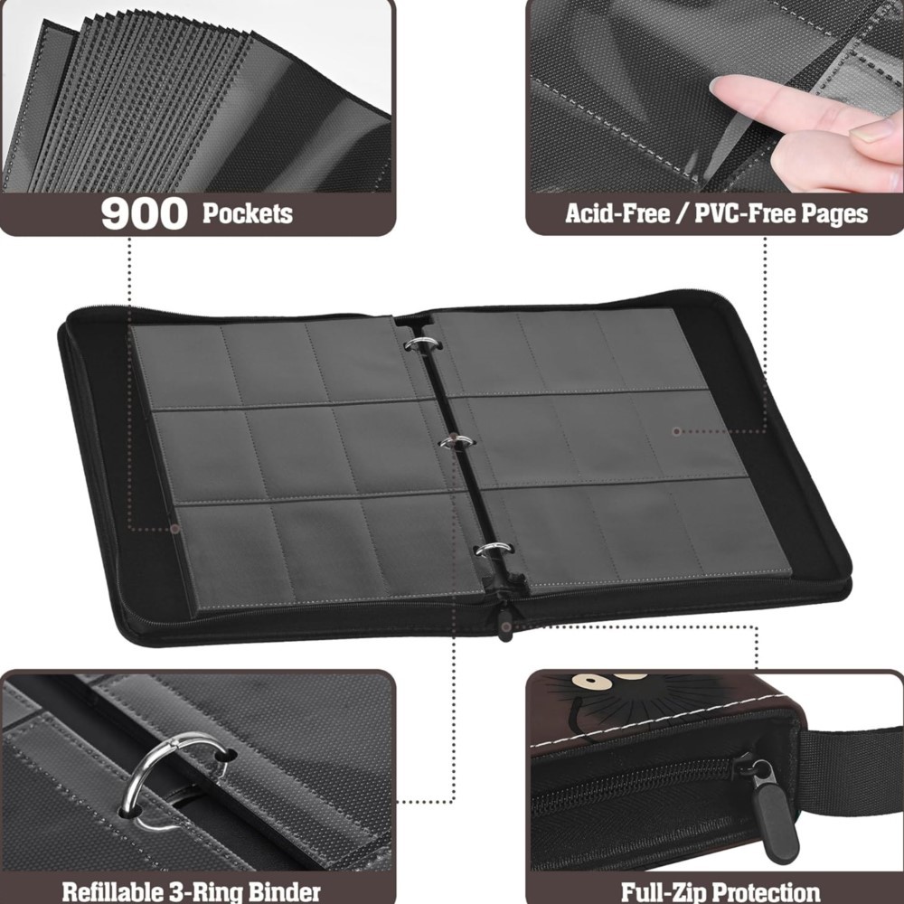 900 Pockets Card Binder Album  – Trading Card Binder Bewertung und Preis