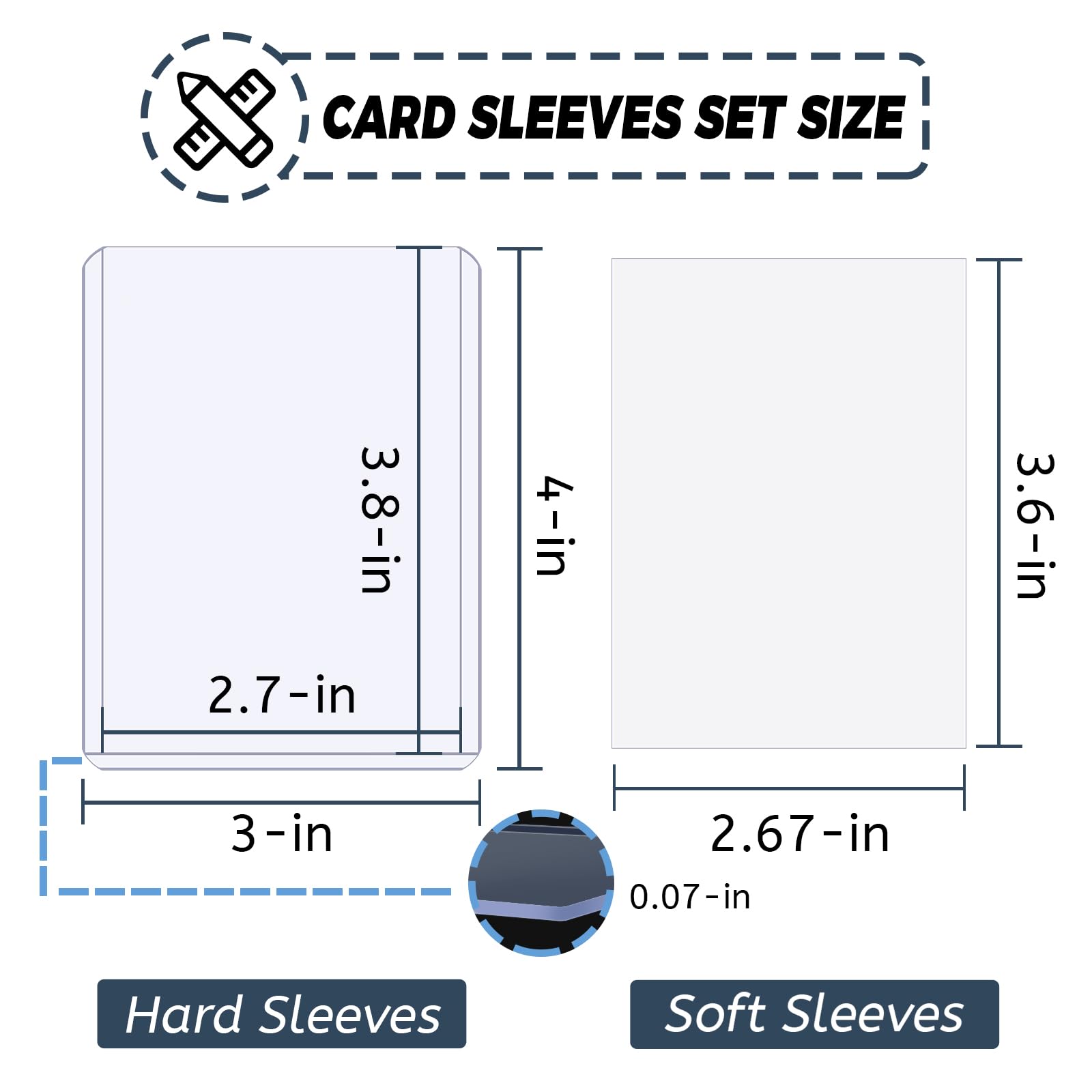 100-600pcs Card Sleeves Hard S – Card Penny Sleeve Bewertung und Preis