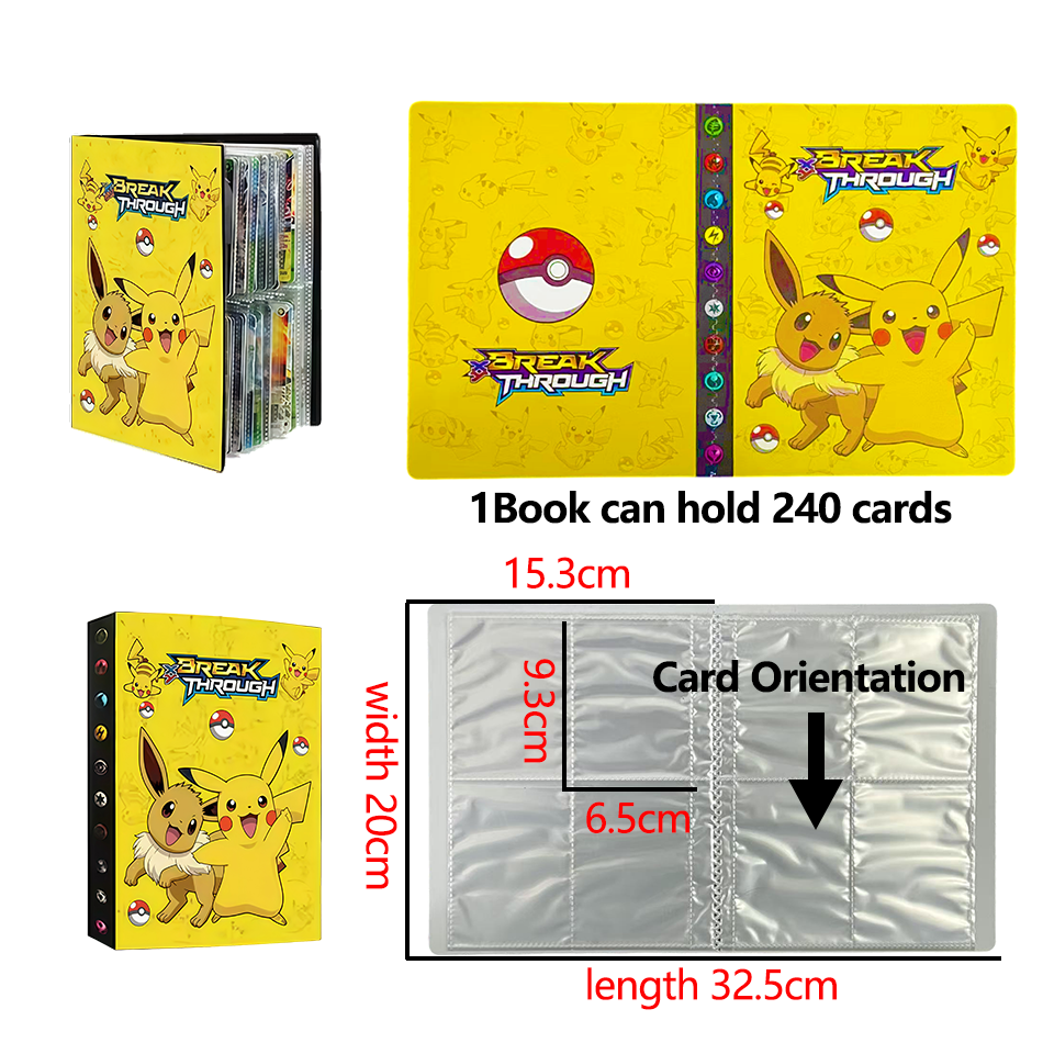Pokemon 240 Card Album Book Ga – Pokemon Binder Card Bewertung und Preis