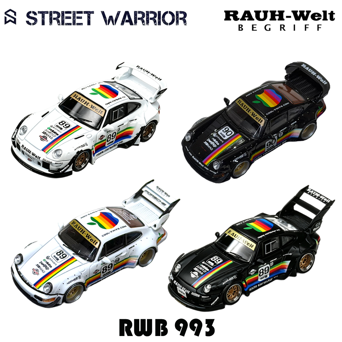SW In Stock 1:64 RWB 993 Black – Die Cast Car 1 64 Bewertung und Preis