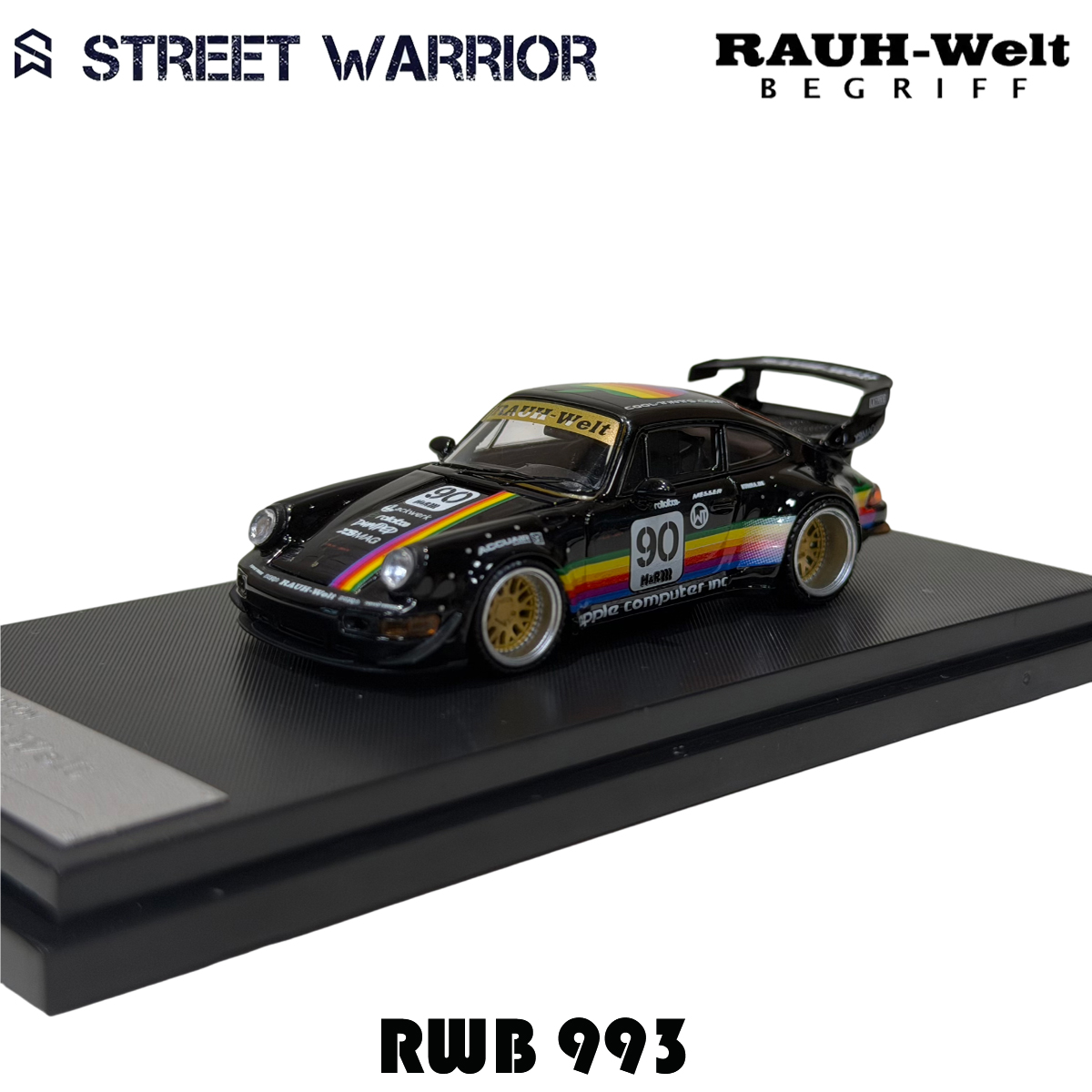 SW In Stock 1:64 RWB 993 Black – Die Cast Car 1 64 Bewertung und Preis